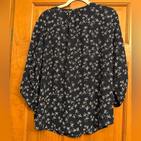 41 Hawthorn Morey Split Neck 3/4 Sleeve Blouse - Picture 2 of 5